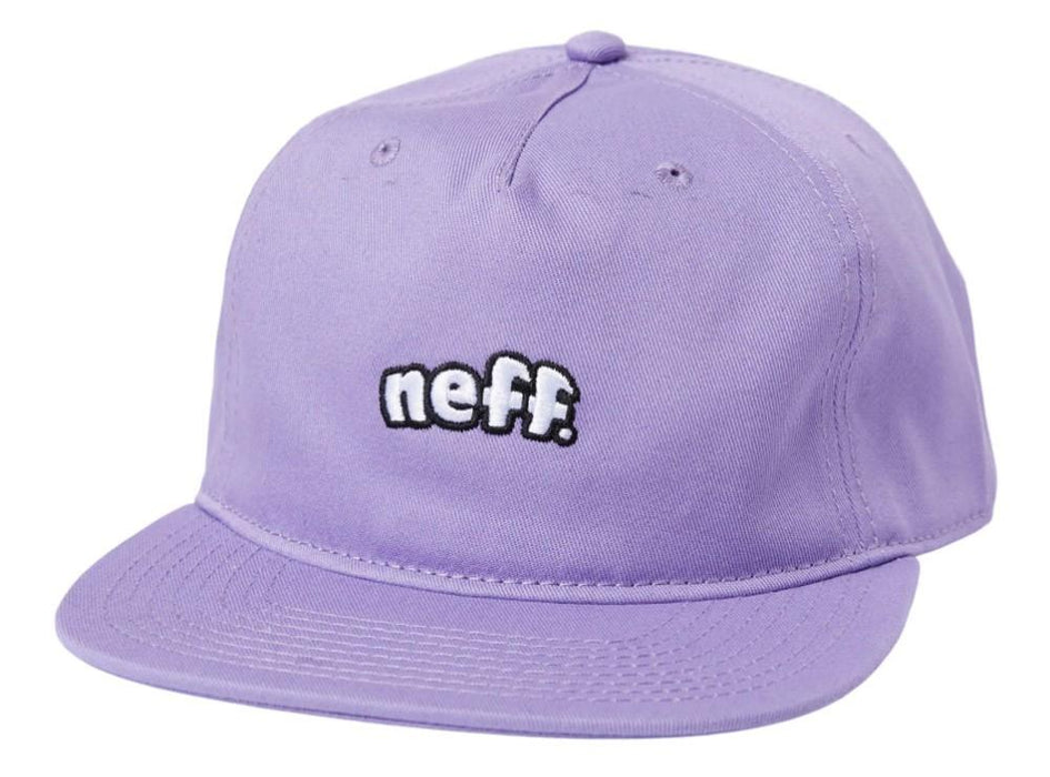 Neff Bulged Unstructured Cap Snapback Baseball Hat, One Size, Purple New