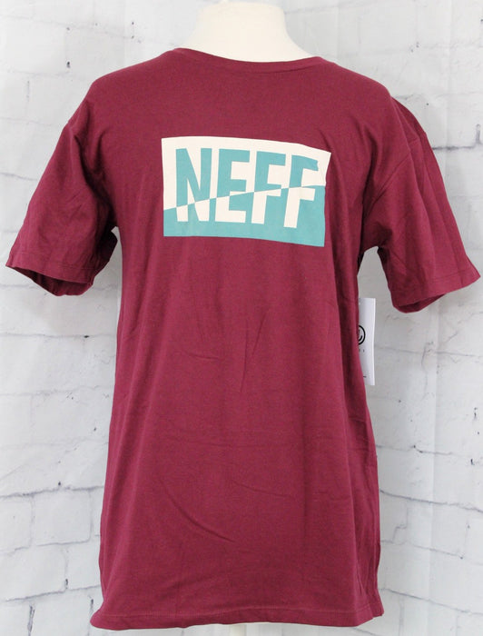 Neff New World Cotton Short Sleeve Tee Shirt, Men's Medium, Texas Orange New