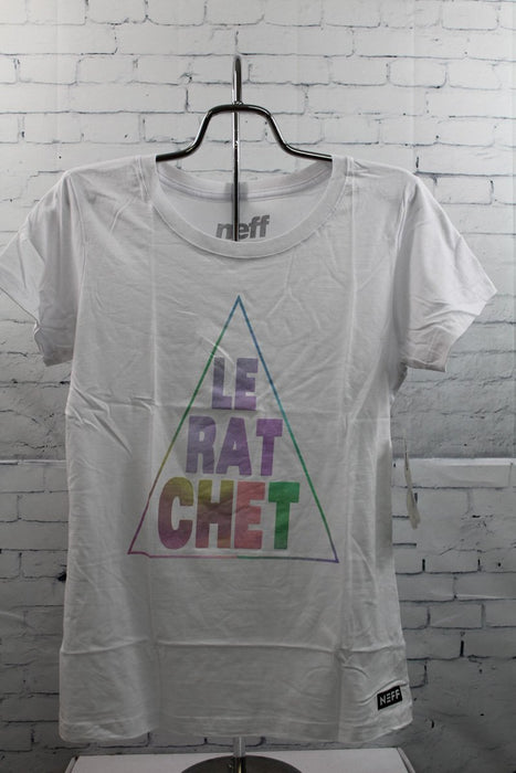 Neff Le Ratchet T-Shirt, Women's Size Medium, White New