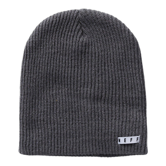 Neff Daily Beanie, Acrylic Rib Knit, One Size Fits Most, Charcoal Gray New