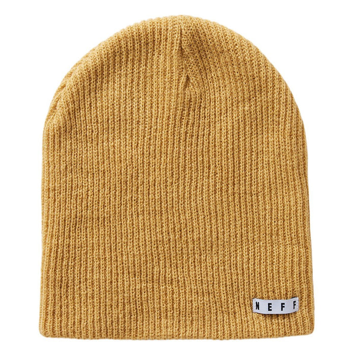 Neff Daily Beanie, Acrylic Rib Knit, One Size Fits Most, Light Brown, New