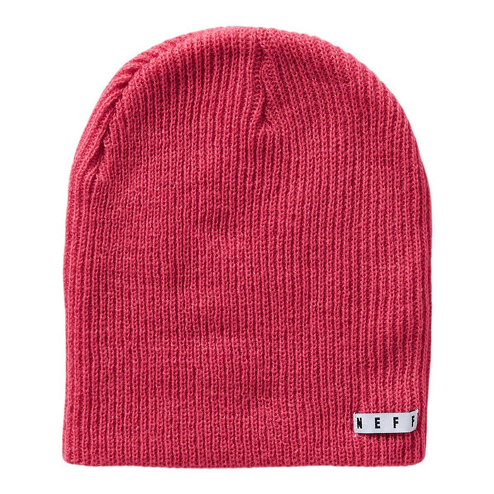 Neff Daily Beanie, Acrylic Rib Knit, One Size Fits Most, Pink, New