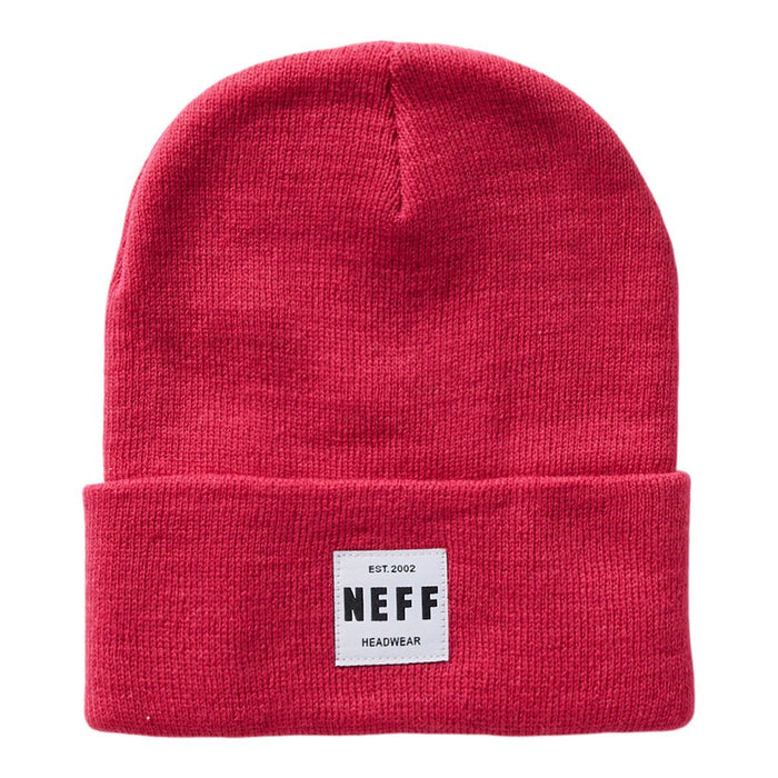 NEFF Lawrence Acrylic Beanie One Size Fits Most Solid Magenta New
