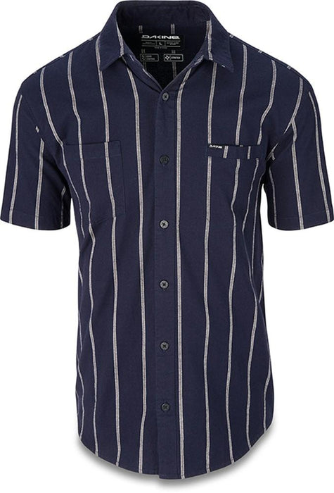 Dakine Men's Nolan  Woven Button Down Shirt Large Night Sky Blue Stripe New