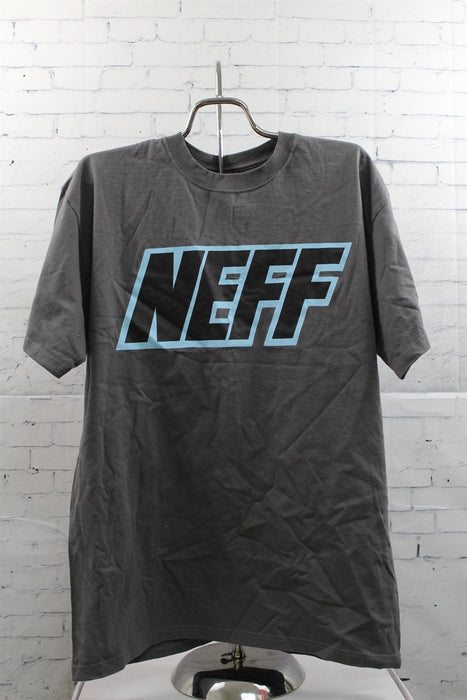 Neff Basic Short Sleeve T-Shirt Womens Large Gray