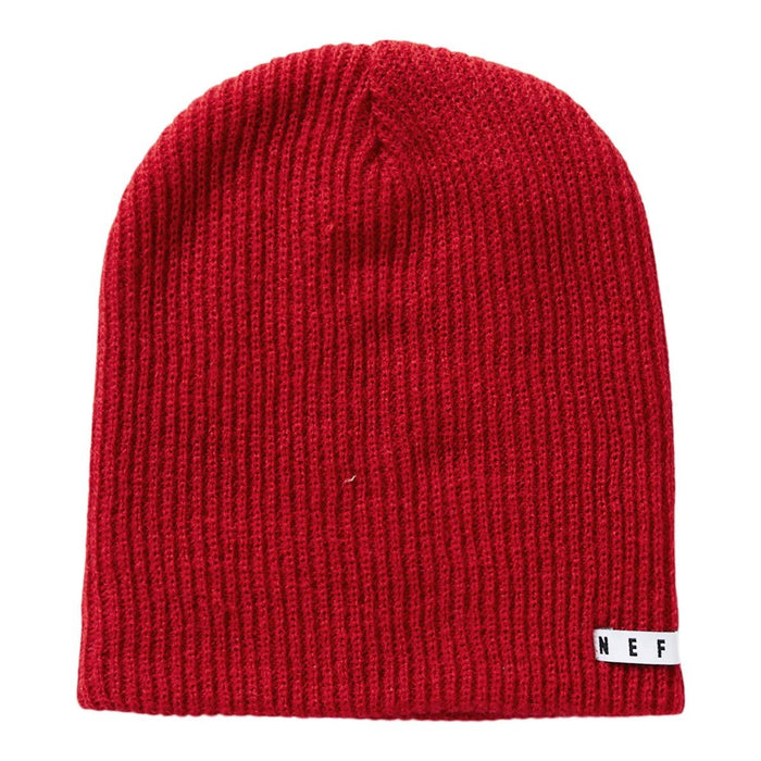 NEFF Daily Beanie Acrylic Rib Knit One Size Fits Most Red New