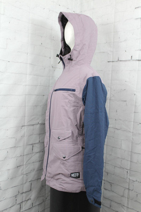 Neff Jenna Snowboard Jacket, Women's Medium, Purple / Blue