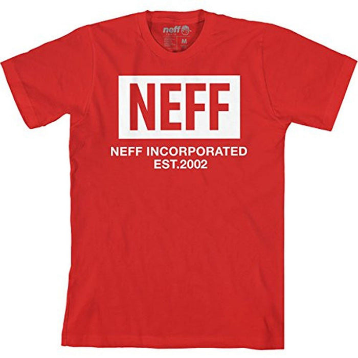 Neff New World Short Sleeve T-Shirt Boys Youth Medium Red
