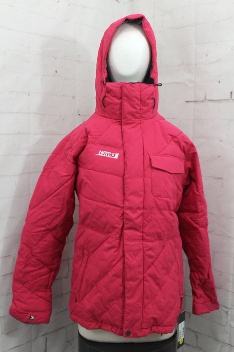 Nitro Perfect Kiss Insulated Snowboard Jacket Womens Medium Dark Pink Rubine New