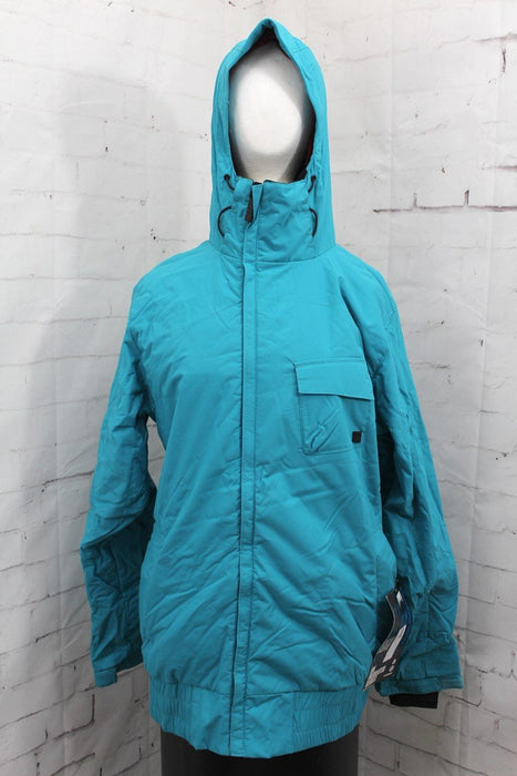 Nitro Confusion Insulated Snowboard Jacket Womens Size Large Dark Teal New