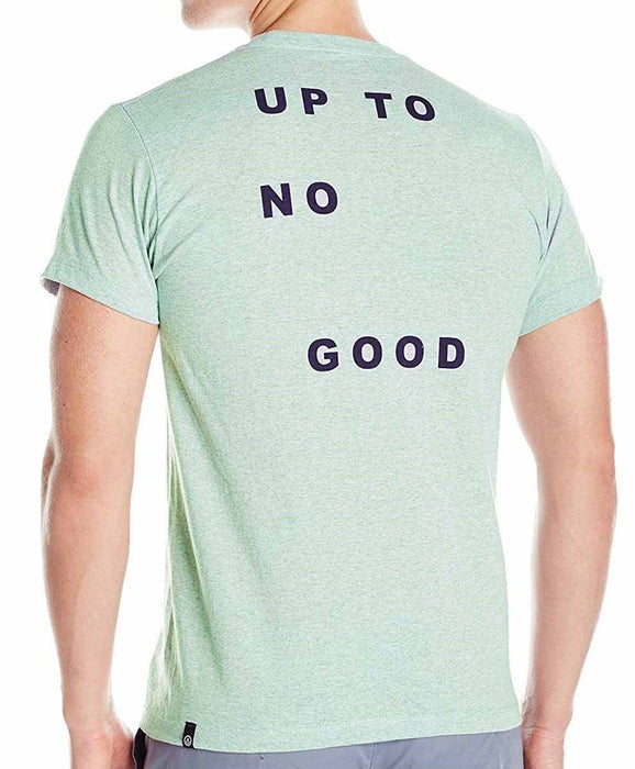 Neff No Good Crew Neck Short Sleeve Tee T-Shirt, Men's Large, Glacier Green New
