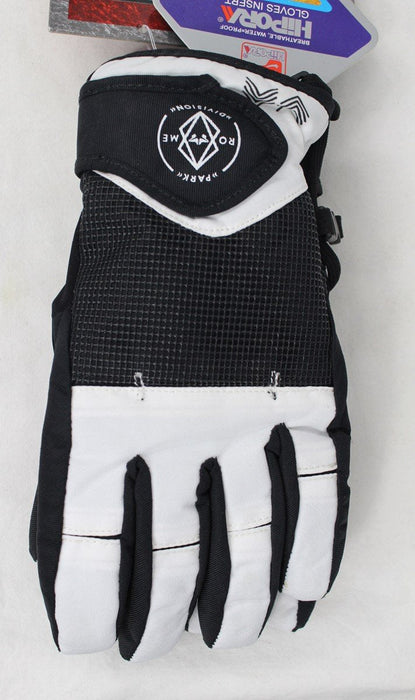 Rome Womens Norfolk Gloves Snowboard Size XS White New