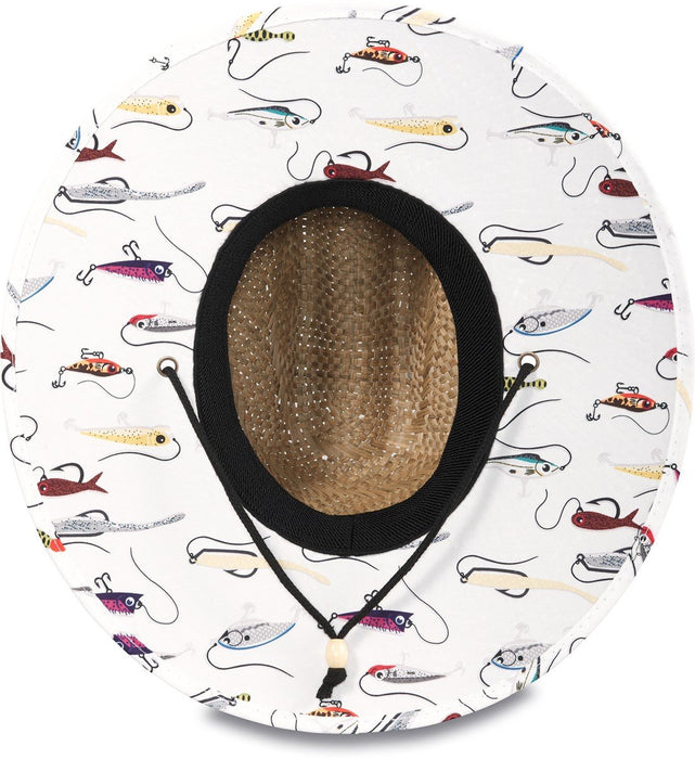 Dakine Pindo Straw Hat L/XL (7 3/8; 23" Circumference) Fishing Lures Print New