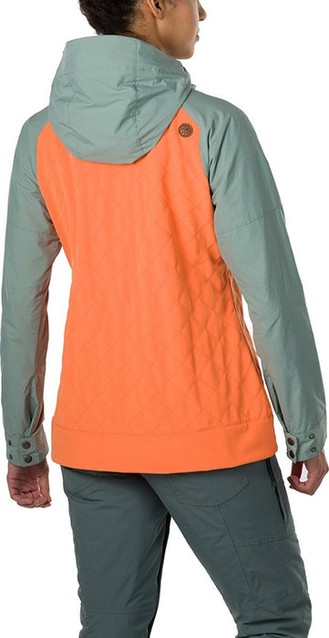 Dakine Women's Pollox Softshell Pullover Jacket Medium Coastal / Melon New