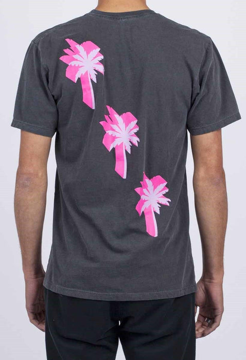 Neff Palms Pigment Cotton Short Sleeve Tee Shirt, Men's Medium, Black New