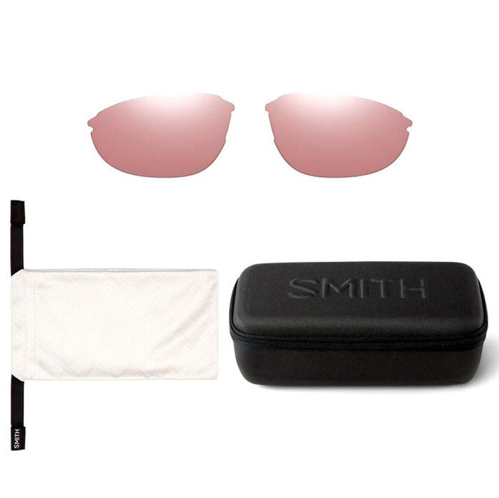 Smith Parallel 2 Sunglasses Matte White, Polarized Platinum Mirror Lenses New