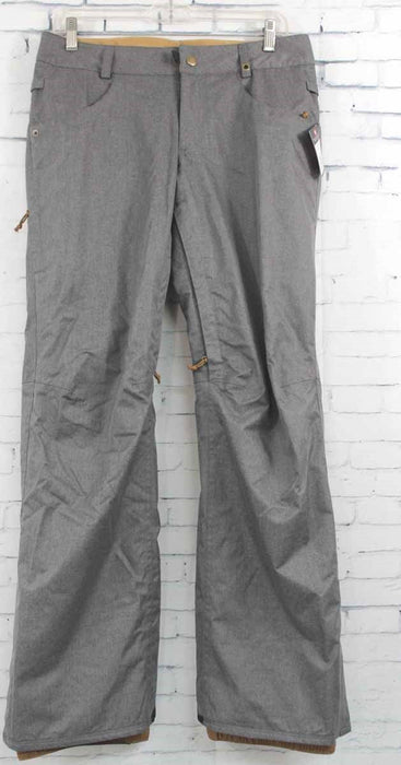 686 Womens Patron Insulated Snowboard Pants Small Charcoal Melange
