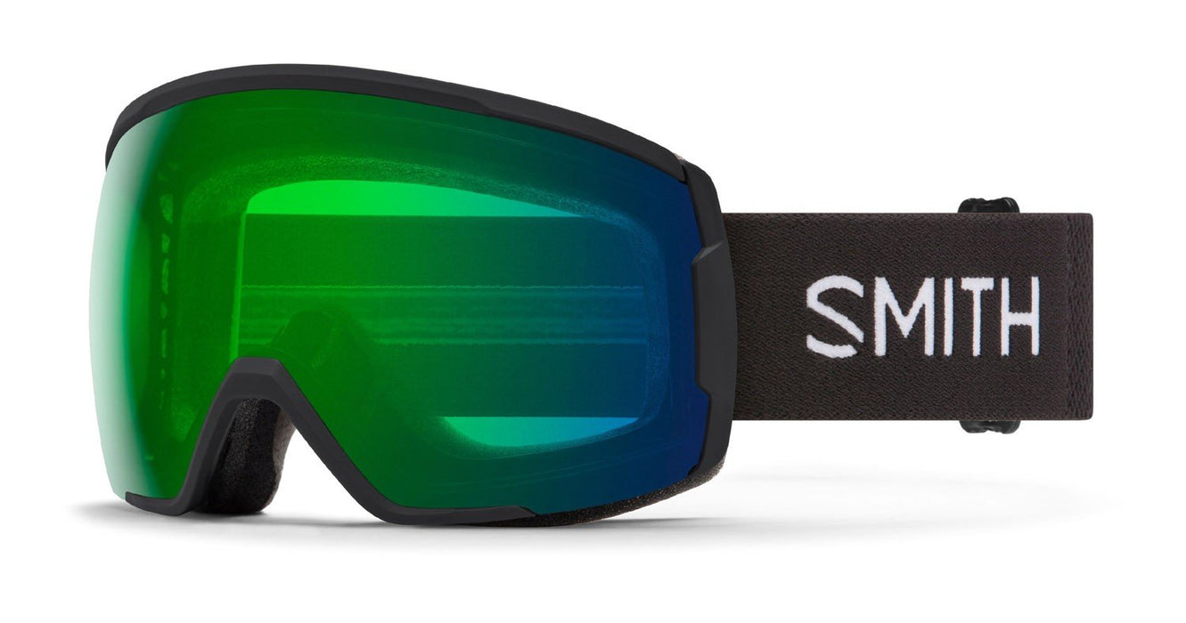 Smith Proxy Snow Goggles Black Frame, Chromapop Everyday Green Mirror Lens New