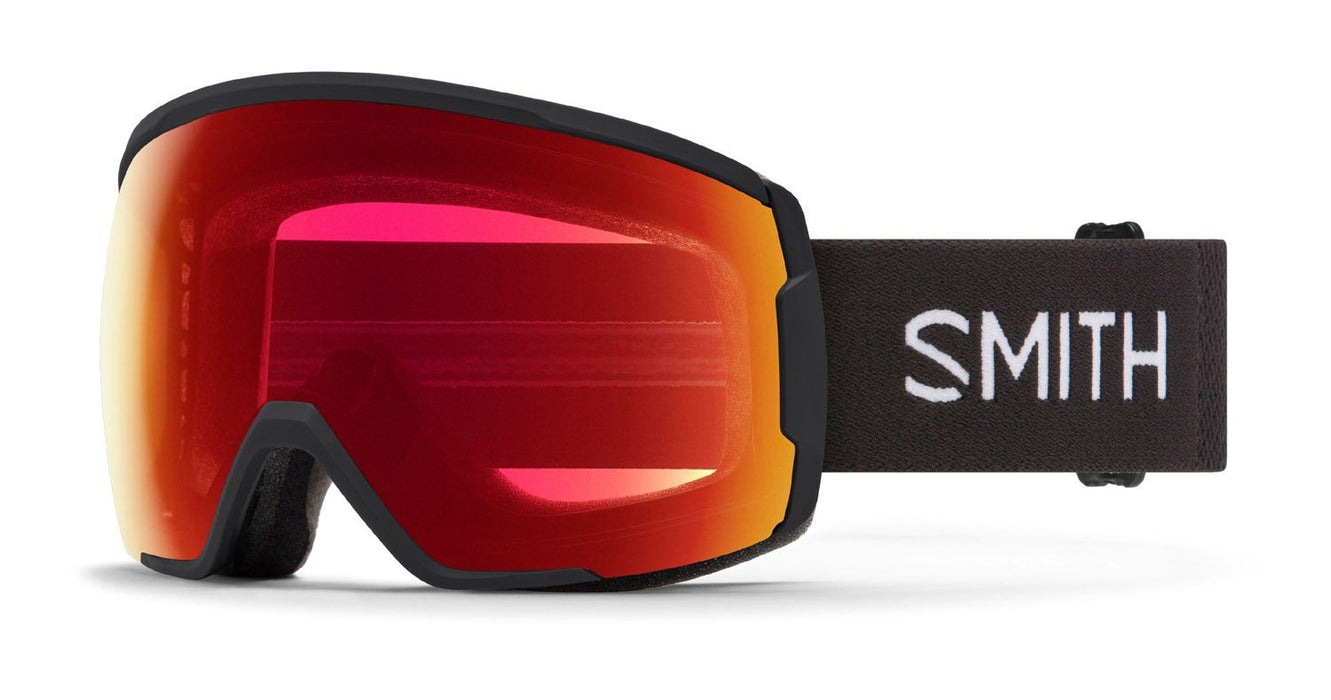 Smith Proxy Snow Goggles Black Frame, Chromapop Photochromic Red Mirror Lens New