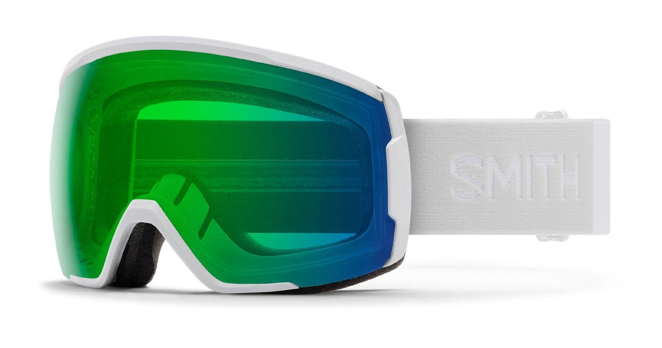 Smith Proxy Snow Goggles White Vapor, Chromapop Everyday Green Mirror Lens New