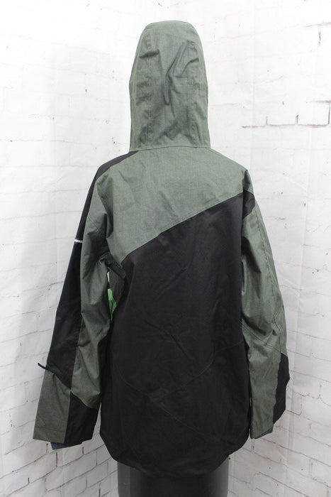 Ride Georgetown Snowboard Jacket, Mens Size Large, Black And Green New