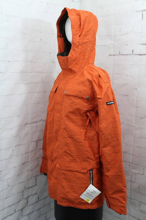 Ride Rainier Shell Snowboard Jacket, Men's Large ,Dark Orange Slub New
