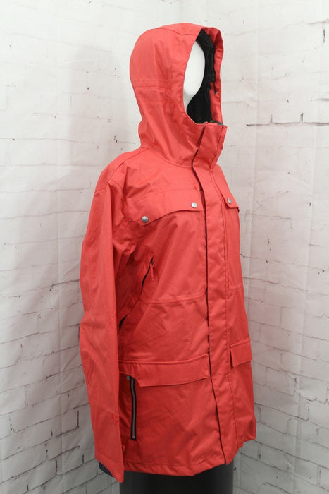 Ride Rainier Shell Snowboard Jacket, Men's Size Large, Red Twill New