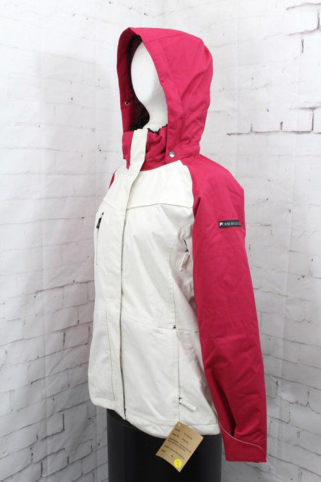 Ride Fremont Insulated Snowboard Jacket, Women's Medium, Creme (White) / Red New