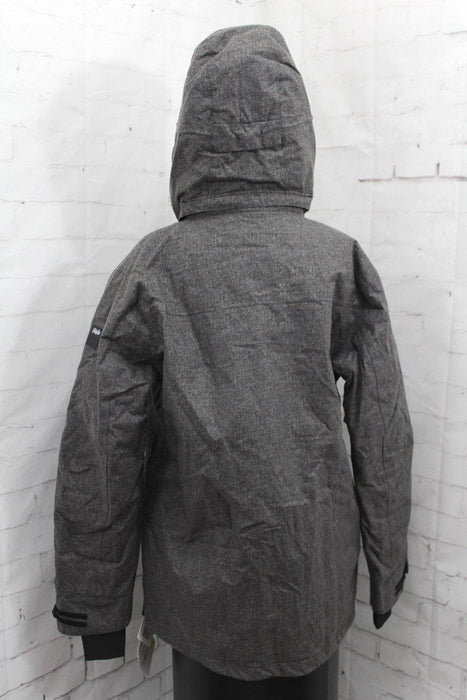 Ride Sodo Snowboard Jacket, Men's Size Large, Tweed Photo Print Gray New