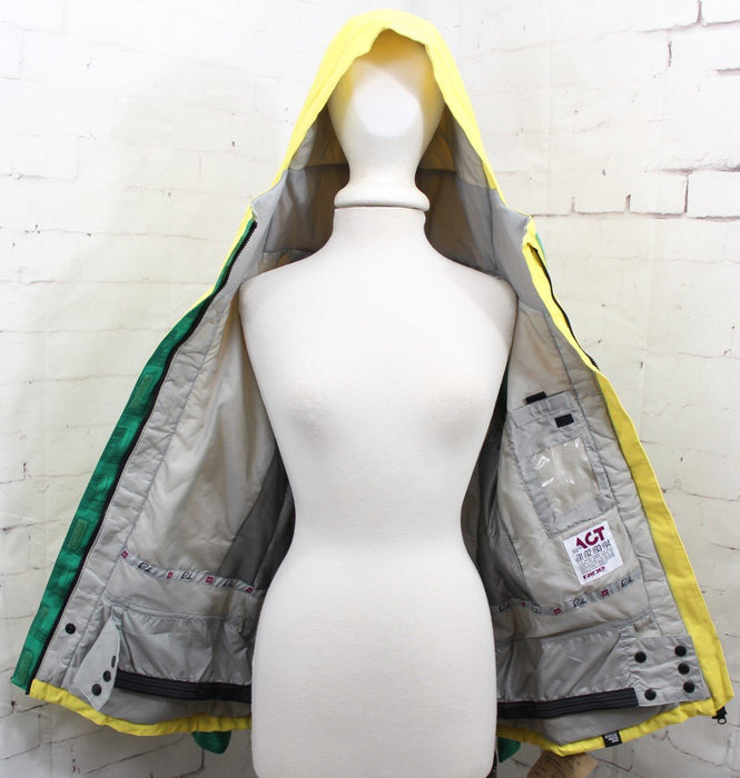 Ride Broadview Insulated Snowboard Jacket Womens Medium Butta Twill / Yellow