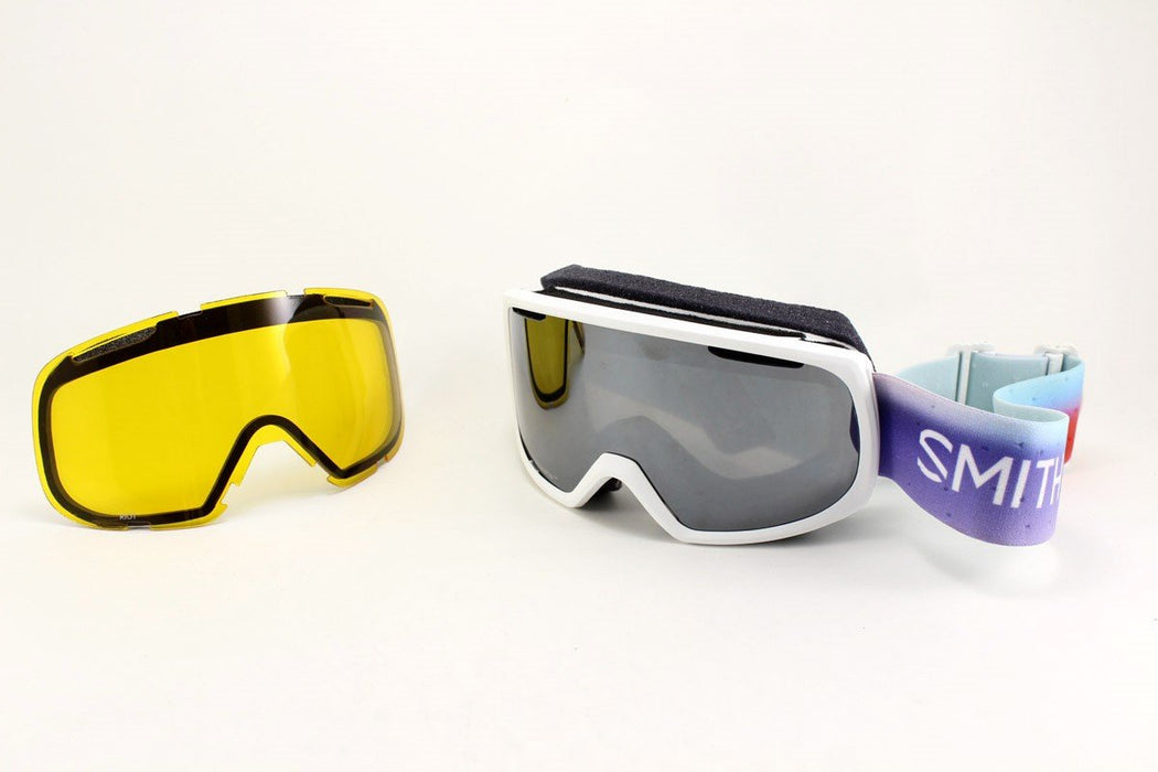 smith riot chromapop goggles Smith Women's Riot Goggles, Polar Vibrant / ChromaPop Sun Platinum Mirror