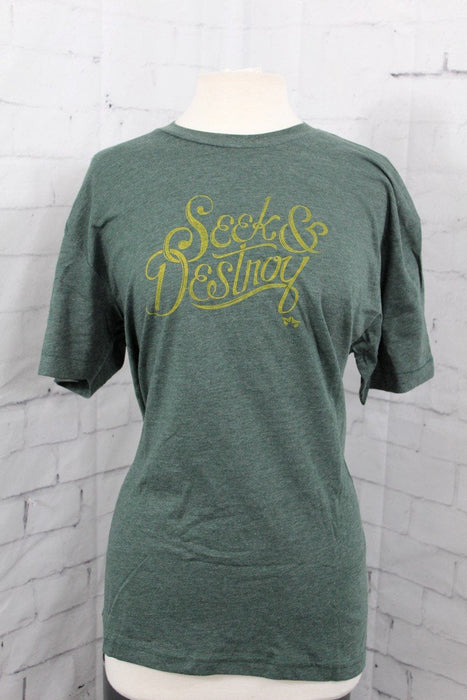 Rome Seek & Destroy Short Sleeve T-Shirt, Men's Large, Green New