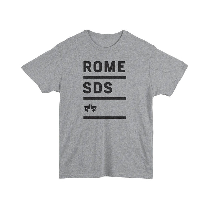 Rome Stacked Tee Shirt, Short Sleeve T-Shirt, Men's Medium, Grey New