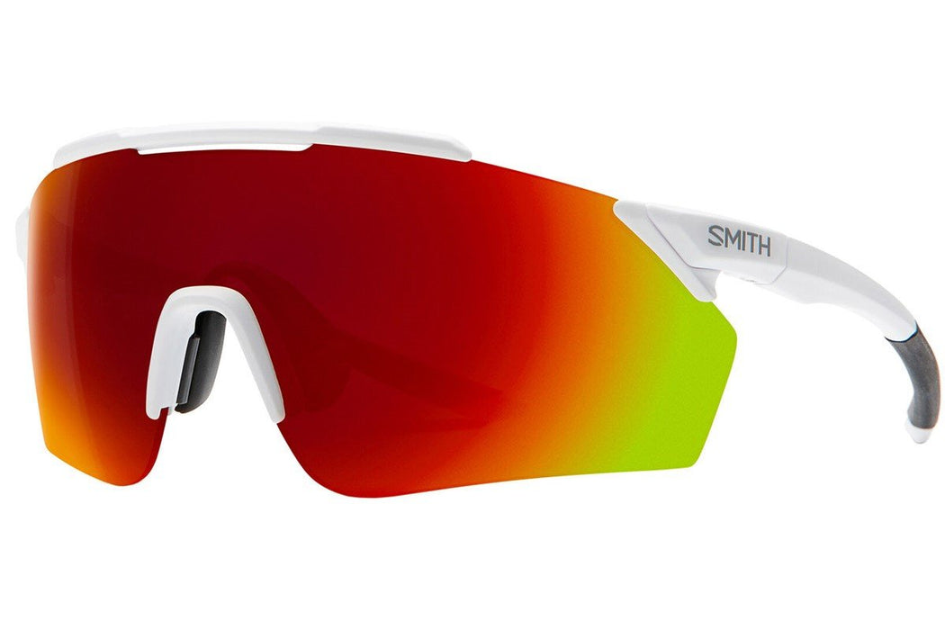 Smith Ruckus Sunglasses Matte White, ChromaPop Red Mirror Lens New