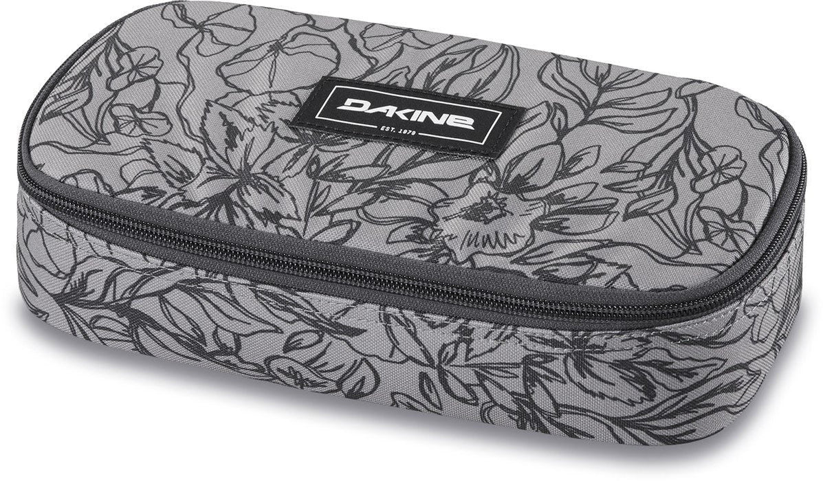 Dakine School Case XL Pencil Case or Makeup Organizer Poppy Griffin Grey New