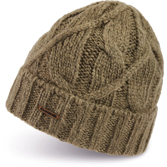 Dakine Steffi Cable Knit Acrylic Beanie, Women's One Size, Stone New