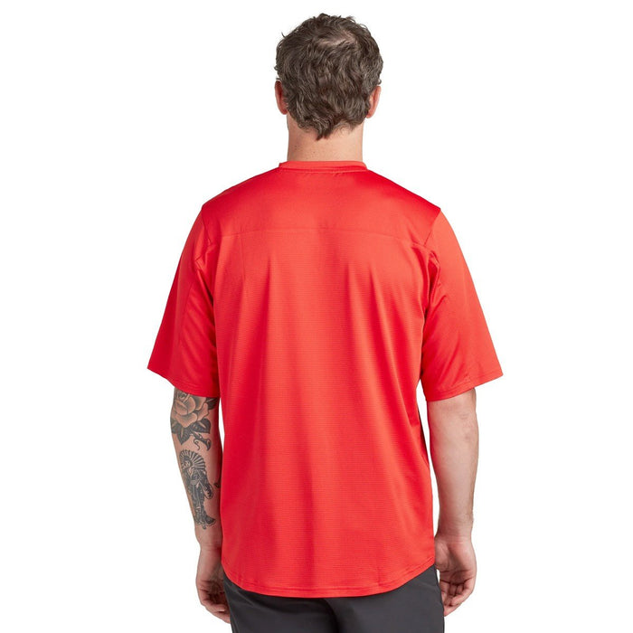 Dakine Men's Syncline Short Sleeve Bike Jersey Cycling Shirt Large Rippin Red