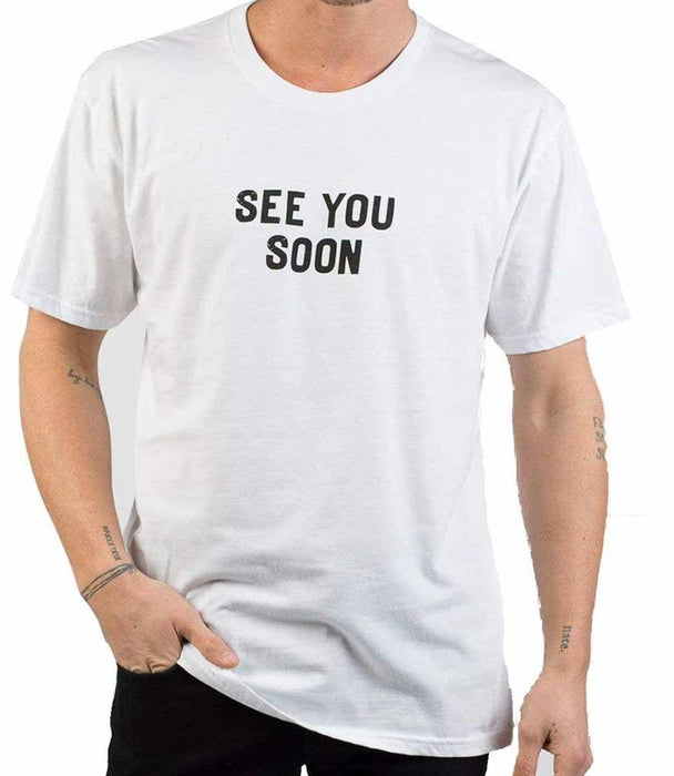 Neff See You Soon Cotton Short Sleeve Tee T-Shirt, Men's Large, White New