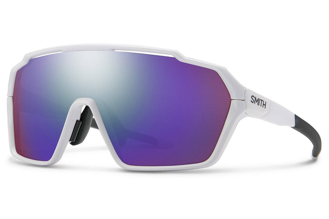 Smith Shift MAG Sunglasses White Frame, ChromaPop Violet Mirror Lens New