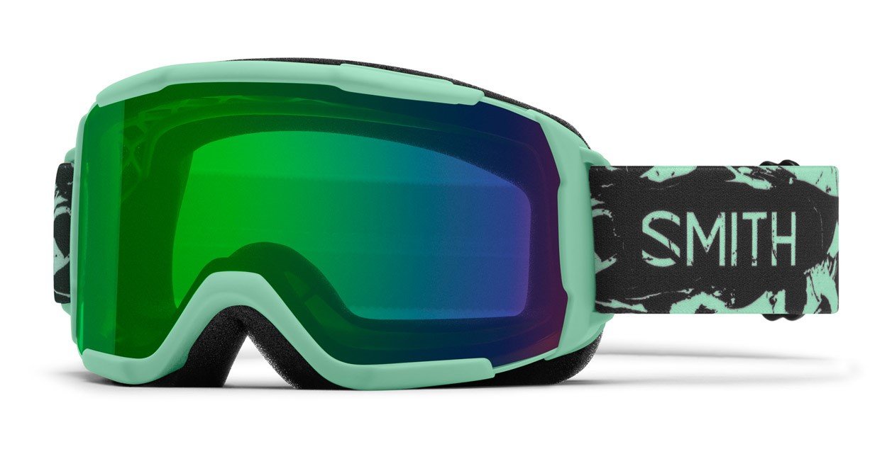 Smith Showcase OTG Snow Goggles Bermuda Marble, Everyday Green Mirror Lens New
