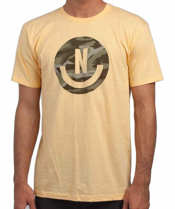 Neff Smiley Cotton Short Sleeve Tee T-Shirt, Men's Medium, Squash Camo New