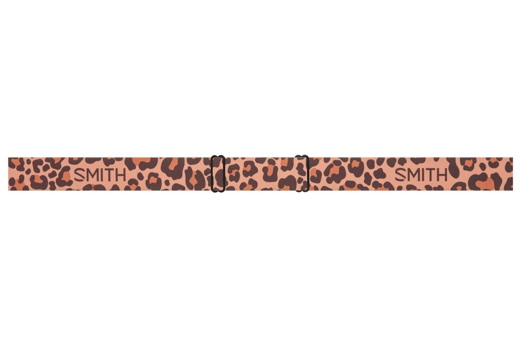 Smith Grom Youth Snow Goggles Coral Cheetah Print, Sun Platinum Mirror Lens New 2023