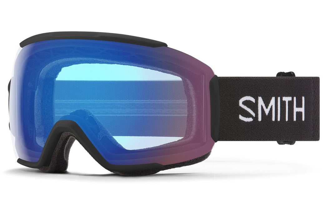 Smith Sequence OTG Ski/Snow Goggles Black Frame, ChromaPop Storm Rose Flash Lens