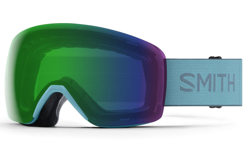 Smith Skyline Snow Goggles Storm Frame, ChromaPop Everyday Green Mirror Lens New