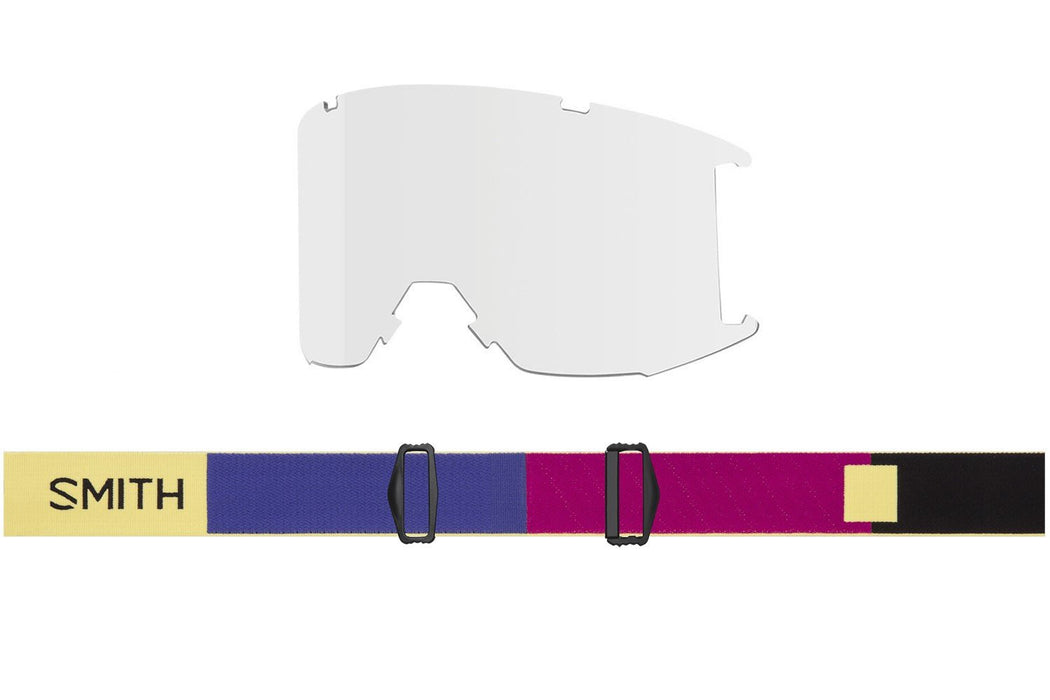 Smith Squad Snow Goggles Brass Colorblock Everyday Violet Mirror Lens +Bonus New