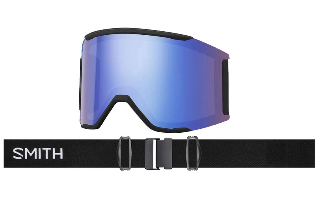 Smith Squad Mag Snow Goggles Black Frame, Sun Black Gold Mirror Lens +Bonus New