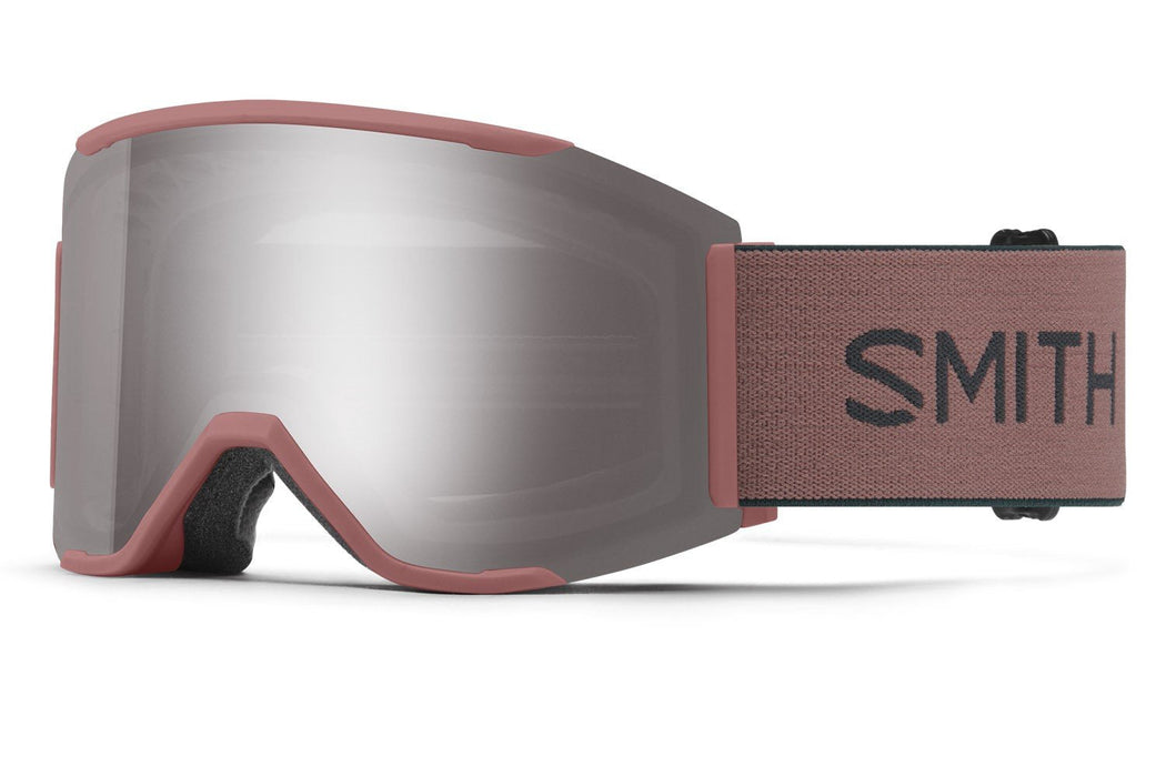 Smith Squad Mag Snow Goggles Chalk Rose Everglade, Sun Platinum Mirror +Bonus