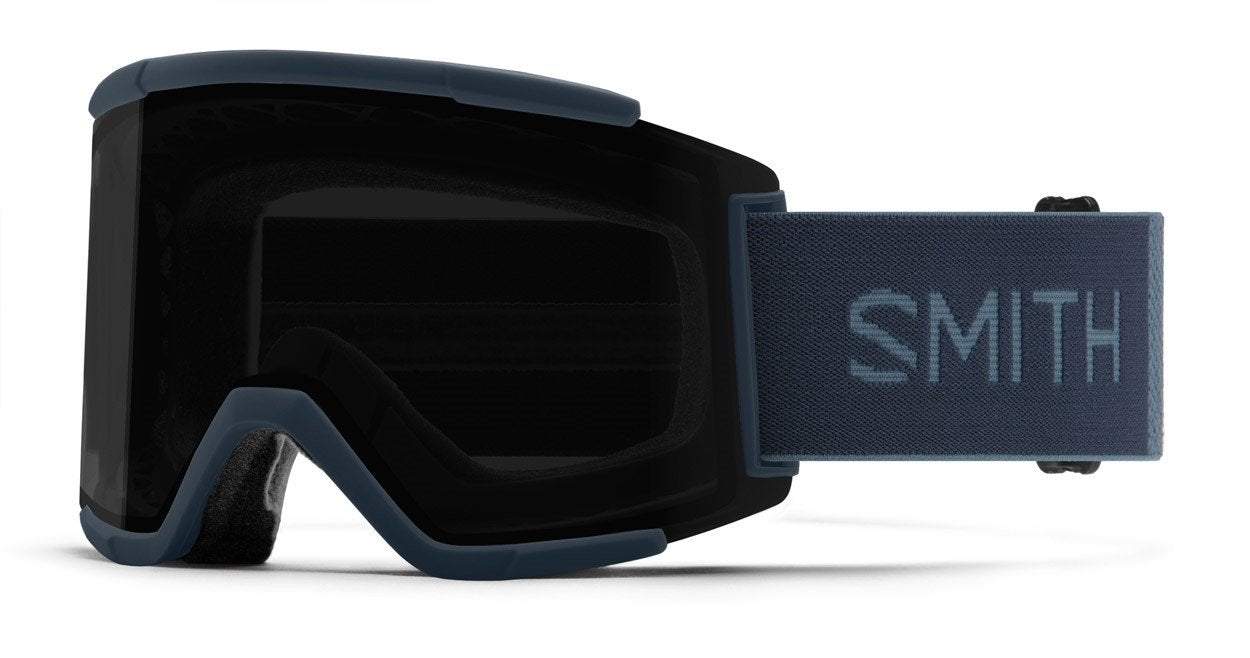 Smith Squad XL Snow Goggles French Navy, Chromapop Sun Black Lens + Bonus