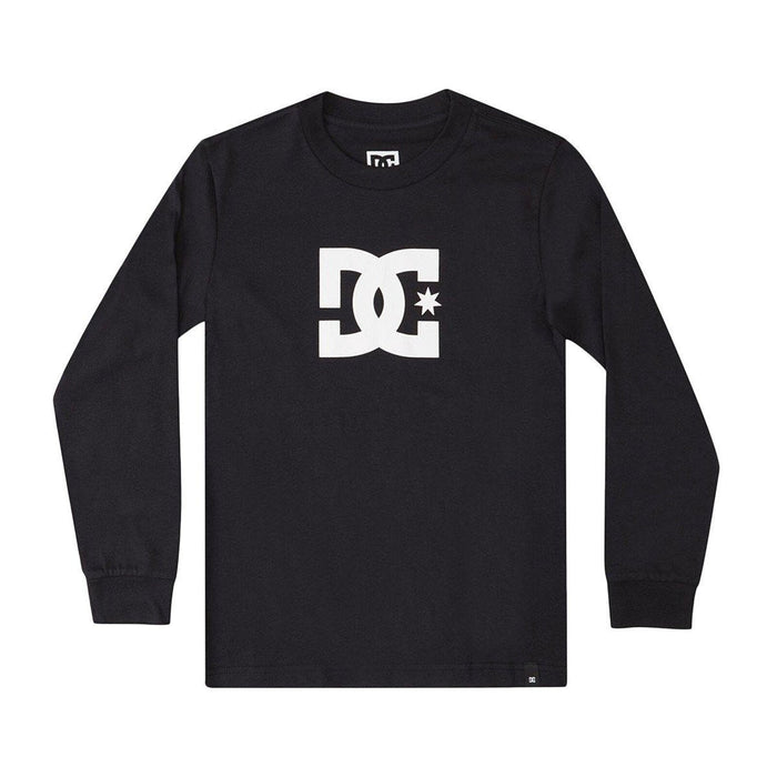 DC Star LS Long Sleeve Boys Youth T-Shirt Tee Shirt 10 / S Small Black New