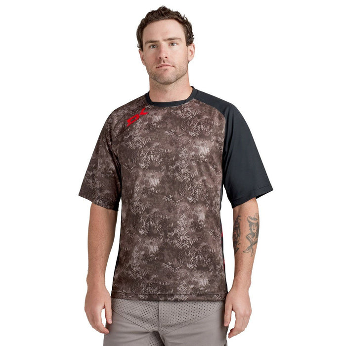 Dakine Thrillium Short Sleeve Cycling Jersey Bike Shirt Men's Large Hasher Print